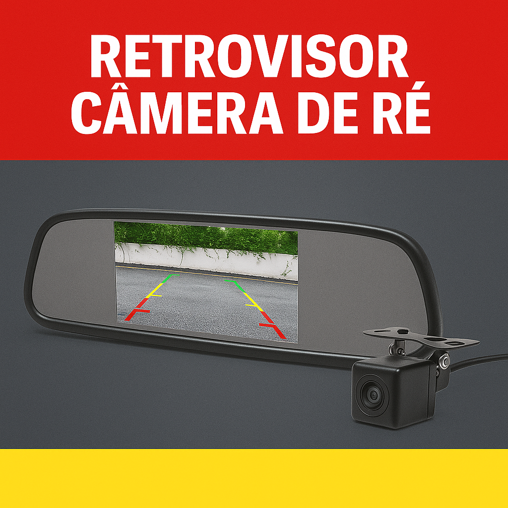 Retrovisor com câmera de ré em Guarulhos – Dankar Som e Acessórios