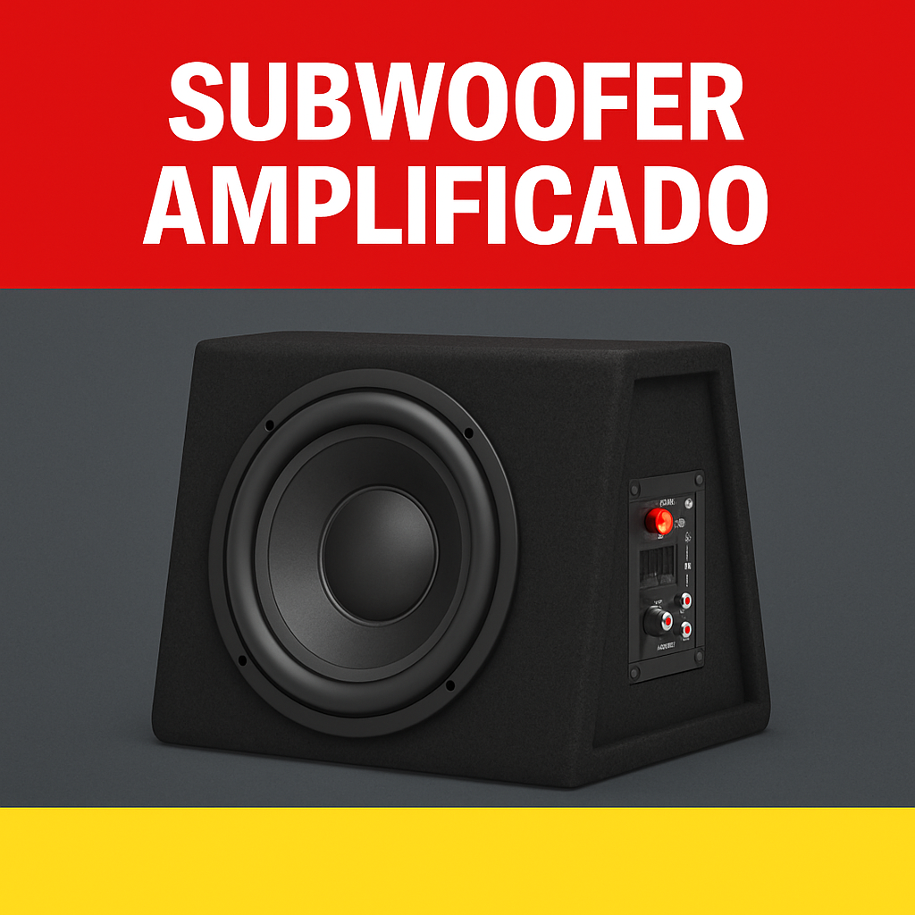 Subwoofer amplificado para som automotivo em Guarulhos – Dankar Som e Acessórios